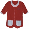 Grooming jacket Bolero design red/grey - XXL - Chest size 134cm