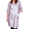Waterproof grooming blouse - 3/4-sleeve - silver - Size L - Waist size 110cm - Length 97cm