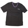 Blouse de toilettage Mixte Noir / Violet - collection MIAMI - Taille S - Tour de poitrine 102cm - Longueur 73cm