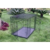Metal folding transport cage for dog - Vivog - 2 doors - lenght 108,5cm - width 70,5cm - height 77,5cm