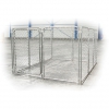 Chenil pour chien - en grillage souple - modulable - porte 100cm - Longueur 2,8m - largeur 2,2m - hauteur 1,5m - spécial petits chiens