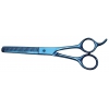 Grooming thinning scissors XP384 - semi-professional - Optimum Blue Ray - 17 cm