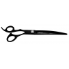 Grooming curved scissors left-handed XP812 - semi-professionnal - Optimum Black Titanium - 20,5 cm