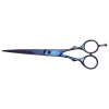Grooming straight scissors XP394 - semi-professional - Optimum Blue Ray - 21,5 cm
