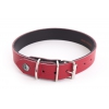 Allure necklace in Red/Black leather - L.30 x W.1,6 x 20-27 cm