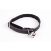 Farandole Cat leather collar - Black