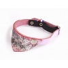 Malibu Cat leather collar - Pink