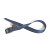 Collier droit en nylon bleu pour chien