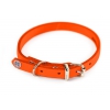 Orange Classic leather Collar - 12 - 33 cm