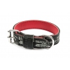 Grey leather dog collar - Boston - W10mm L30cm