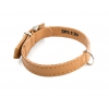 Collier en cuir havane - collier droit uni spécial petit chien