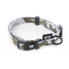Dog lead collar and harness - grey camouflage collection - Collar : Lenght 30 to 45cm - width 1.5cm
