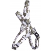 Dog lead collar and harness - grey camouflage collection - Norvégian harness : Lenght 30 to 50cm - width 1.5cm