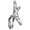 Dog lead collar and harness - grey camouflage collection - Norvégian harness : Lenght 50 to 70cm - width 2cm