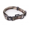 Dog lead collar and harness - brown camouflage collection - Collar : Lenght 30 to 45cm - width 1.5cm