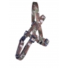 Dog lead collar and harness - brown camouflage collection - Norvégian harness : Lenght 50 to 70cm - width 2cm