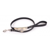 Black necklace and Bandana Leather - Malibu - L.75 x l.3,5 x 49-68 cm