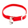Collier nylon chat élastique rouge - 1 x 30 cm 