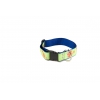 Dog collar - Floralies green - L - W40mm L40 to 64cm