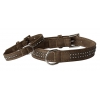 Collier pour chien - Jean chocolat - Vivog - Longueur 45cm - largeur 20mm