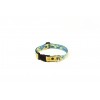 Dog collar - Yellow Lagoon - M - W25mm L35 to 55cm