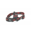 Black red dog Collar - original paw - W40mm L50 to 70cm