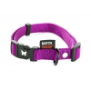 Dog collar - nylon purple mauve - 1 x 20 à 30 cm