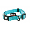 Dog collar - nylon blue turquoise - 4 x 50 à 70 cm