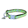 Dog collar - Oliver green - W20mm L40 to 55cm