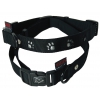 Dog collar - silver paw - W16mm L30cm to 45cm