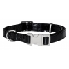 Rock n roll black dog collar - Vivog - Lenght 35 to 55cm - width 20mm