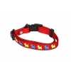 Collier pour chien - rouge motifs chiens