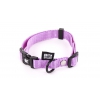 Adjustable dog collar Purple nylon - W16mm L30 to 45cm