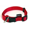 Adjustable dog collar red nylon - W16mm L30 to 45cm