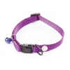 Collier réglable nylon uni pour chat - Martin Sellier - Mauve