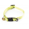 Collier réglable nylon uni pour chat - Martin Sellier - Vert citron