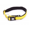 Adjustable dog collar - Neo Yellow - Lenght 55 to 60cm - width 25mm