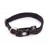 Adjustable dog collar - Neo Black - Lenght 40 to 45cm - width 20mm