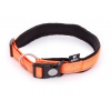 Adjustable dog collar - Neo Orange - Lenght 40 to 45cm - width 20mm