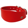 Imitation red lambskin whippet collar - 40cm