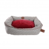 Corbeille rouge pour chien - Avenue Montaigne