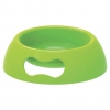 Green plastic feed bowl - 1 liter 