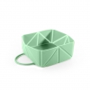 Gamelle pliable silicone pour chien et chat - vert
