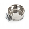 Stainless steel feed bowls for cage - diam. 12.5cm
