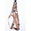 Step in harness for dog beige nylon - W20mm L 50 to 70cm