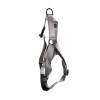 Dog harness - grey nylon - 2,5 x 70 to 90 cm