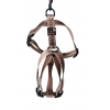 Dog harness - nylon Gold reflex - 2,0 x 50 > 70 cm