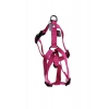 Dog harness - pink nylon - 1 x 25 à 35 cm
