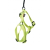 Dog harness - green nylon - 1 x 25 à 35 cm