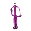 Dog harness - pink cross - W25mm L70 to 90cm